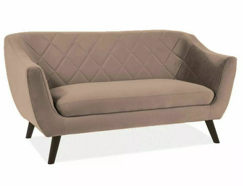 Signal Divano 2 posti in velluto Molly 2 Beige
