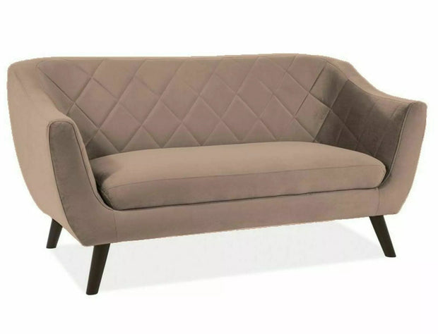 Signal Divano 2 posti in velluto Molly 2 Beige