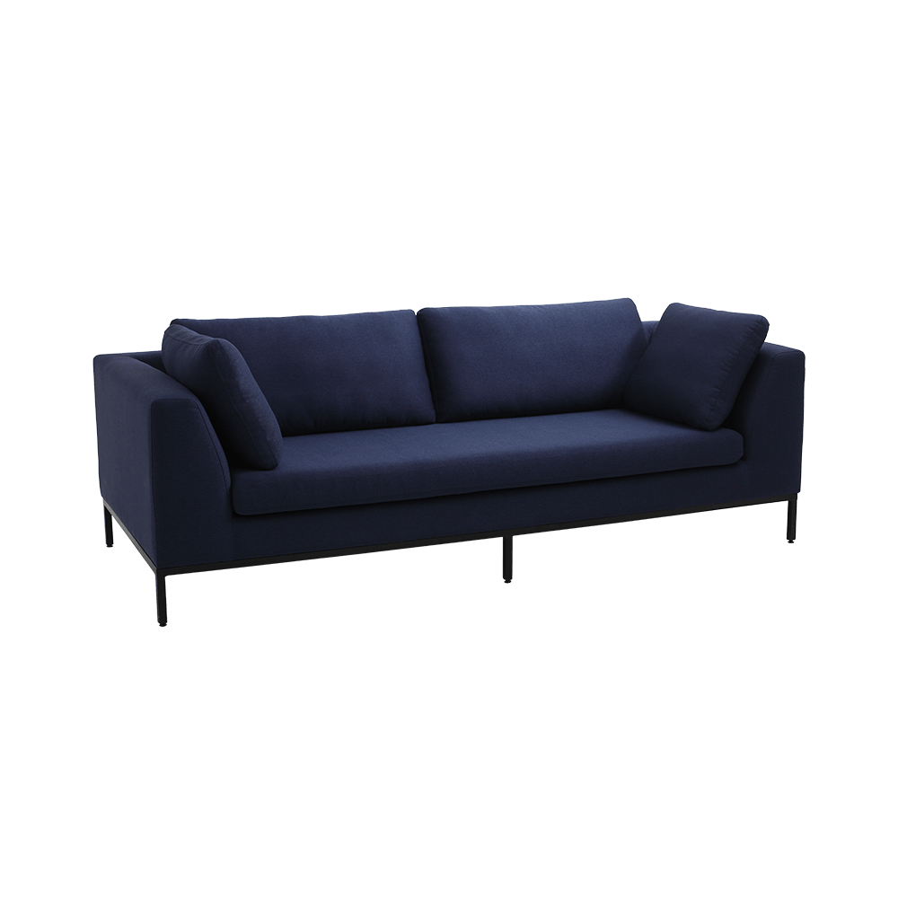 Customform Divano 3 posti in tessuto Ambient Blu