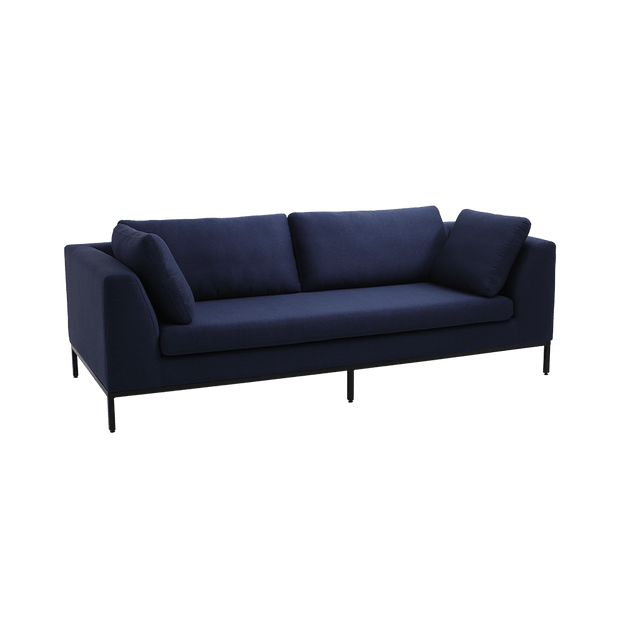 Customform Divano 3 posti in tessuto Ambient Blu