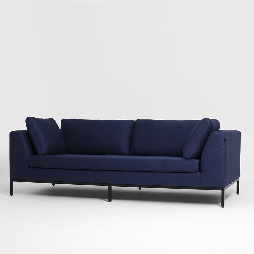 Customform Divano 3 posti in tessuto Ambient Blu