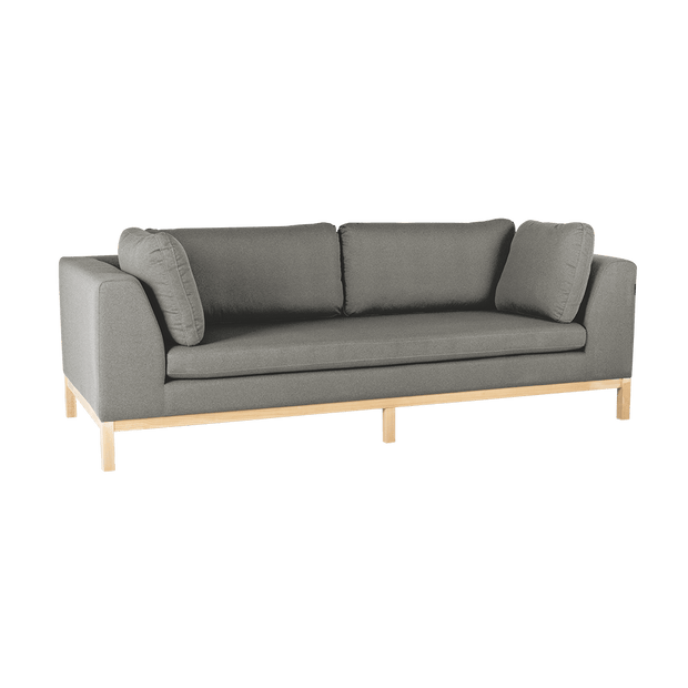 Customform Divano 3 posti in tessuto Ambient Wood Grigio