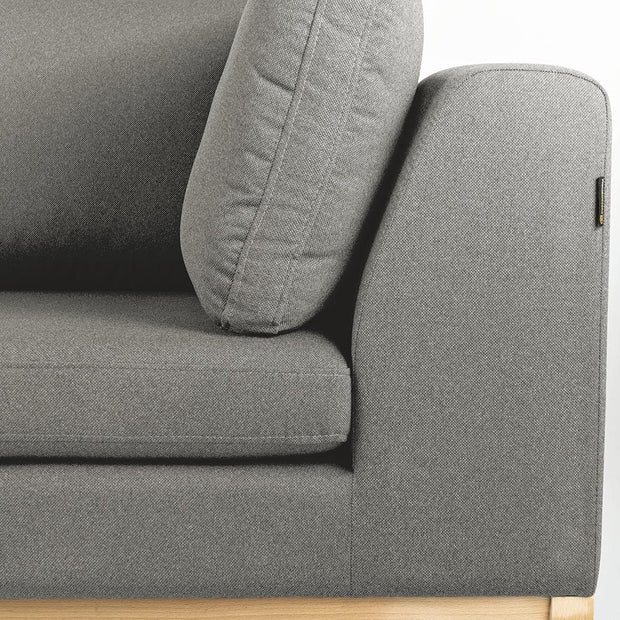 Customform Divano 3 posti in tessuto Ambient Wood Grigio