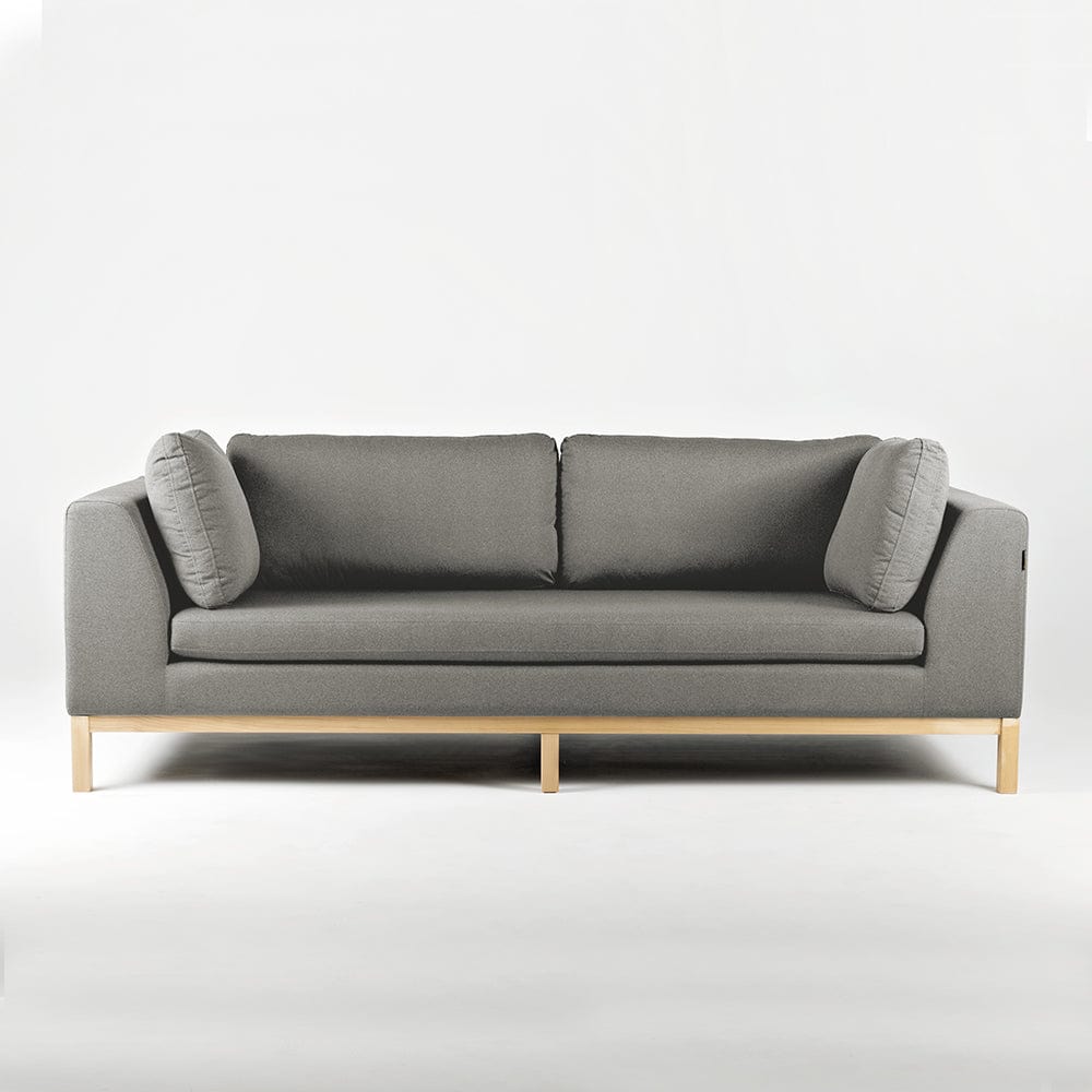 Customform Divano 3 posti in tessuto Ambient Wood Grigio