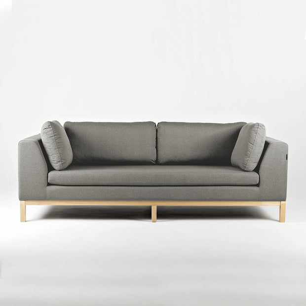 Customform Divano 3 posti in tessuto Ambient Wood Grigio
