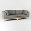 Customform Divano 3 posti in tessuto Ambient Wood Grigio