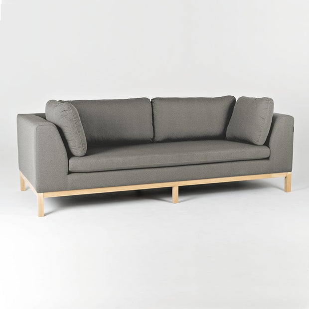 Customform Divano 3 posti in tessuto Ambient Wood Grigio