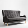 Customform Divano 3 posti in tessuto Cozyboy Grigio