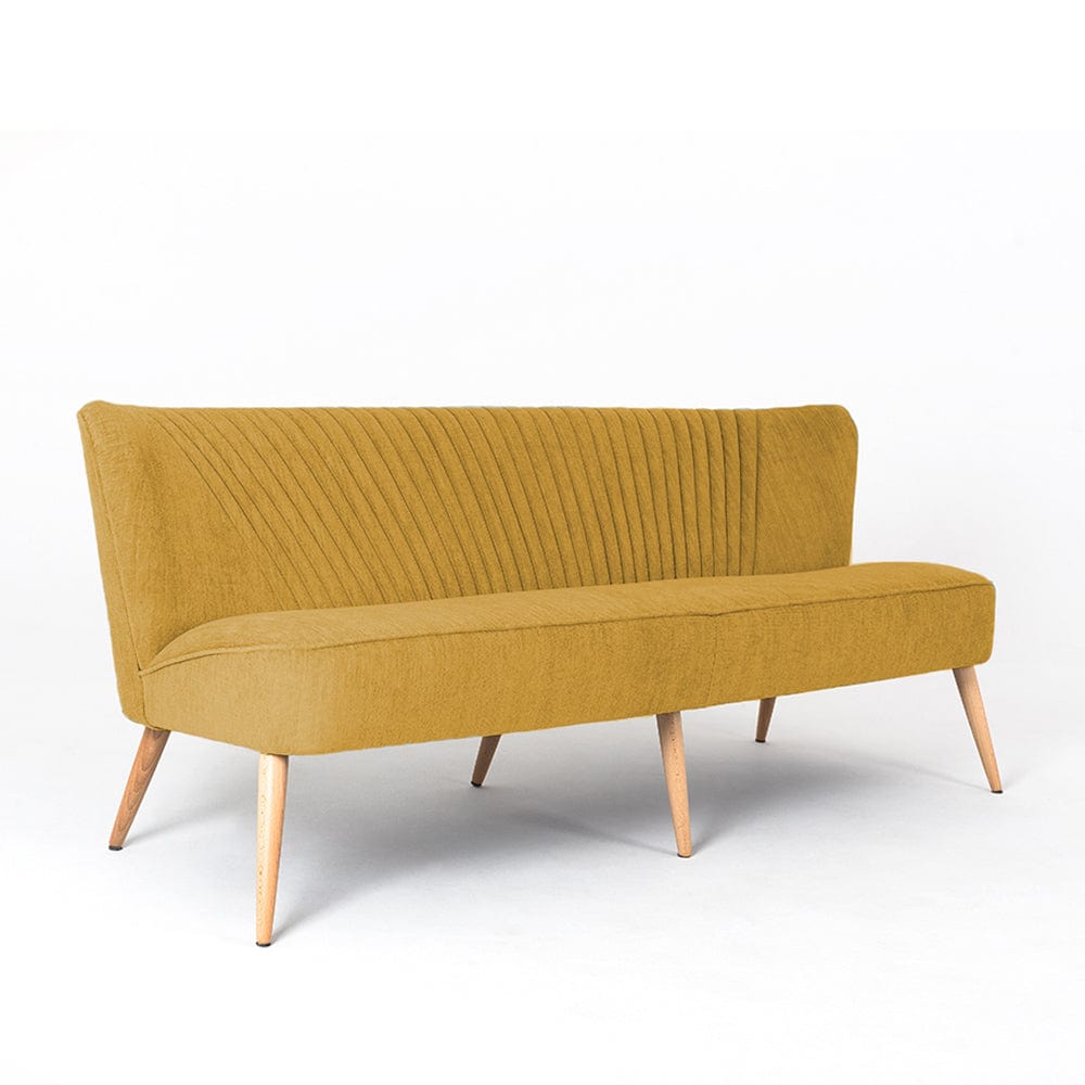 Customform Divano 3 posti in tessuto Harry Giallo
