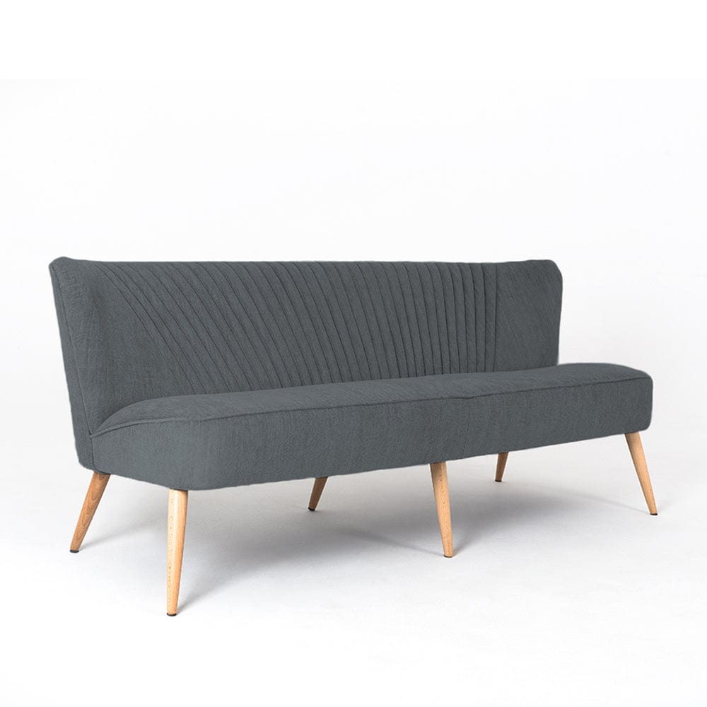 Customform Divano 3 posti in tessuto Harry Grigio