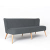 Customform Divano 3 posti in tessuto Harry Grigio