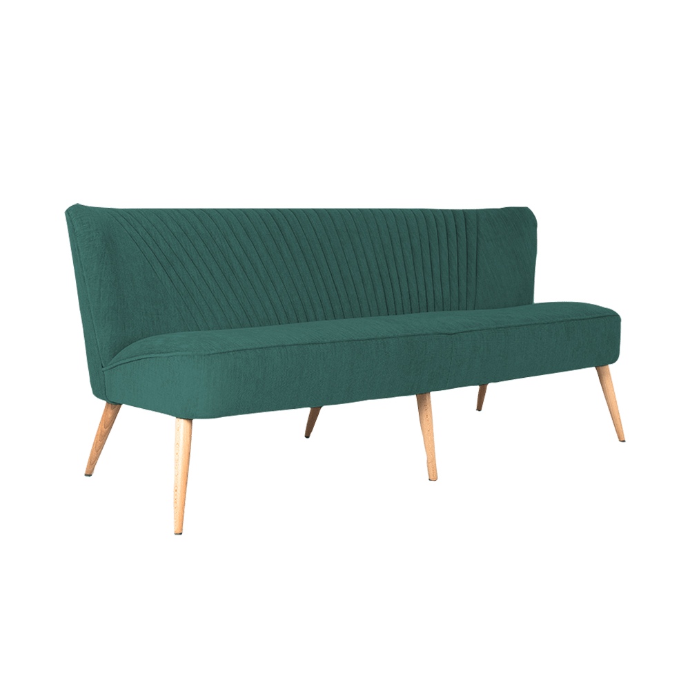 Customform Divano 3 posti in tessuto Harry Verde