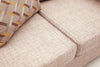 Asir Divano 3 posti in tessuto Step Crema