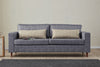 Asir Divano 3 posti in tessuto Step Grigio