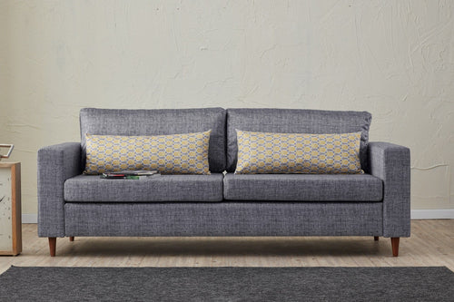 Asir Divano 3 posti in tessuto Step Grigio