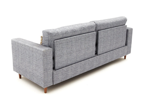 Asir Divano 3 posti in tessuto Step Grigio