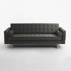 Customform Divano 3 posti in tessuto Topic Wood Grigio