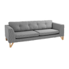 Customform Divano 3 posti in tessuto Willy Multicolore