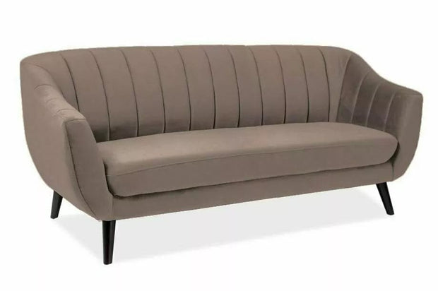 Signal Divano 3 posti in velluto Elite 3 Beige