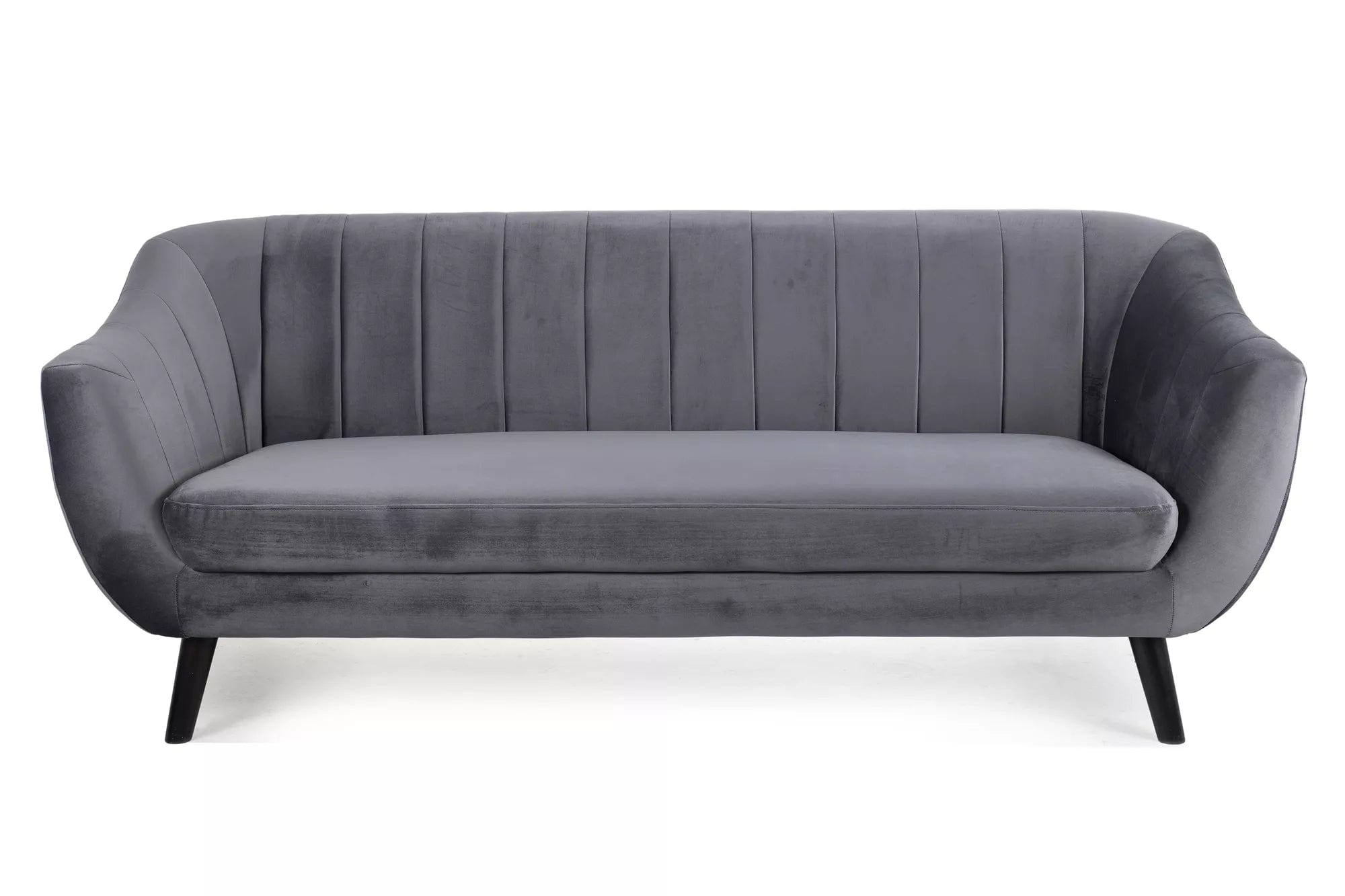 Signal Divano 3 posti in velluto Elite 3 Grigio