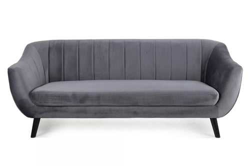 Signal Divano 3 posti in velluto Elite 3 Grigio