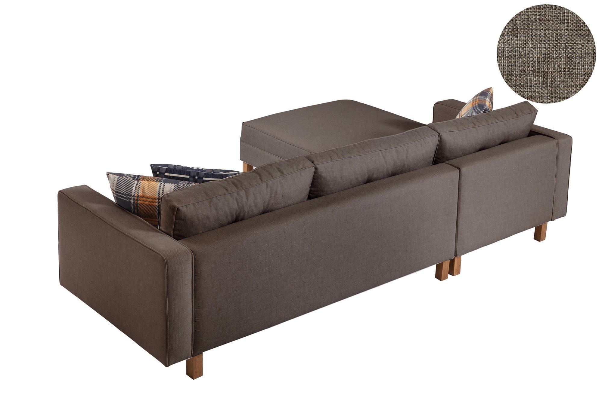 Oyo Divano Angolare 3 posti in velluto Castle Beige