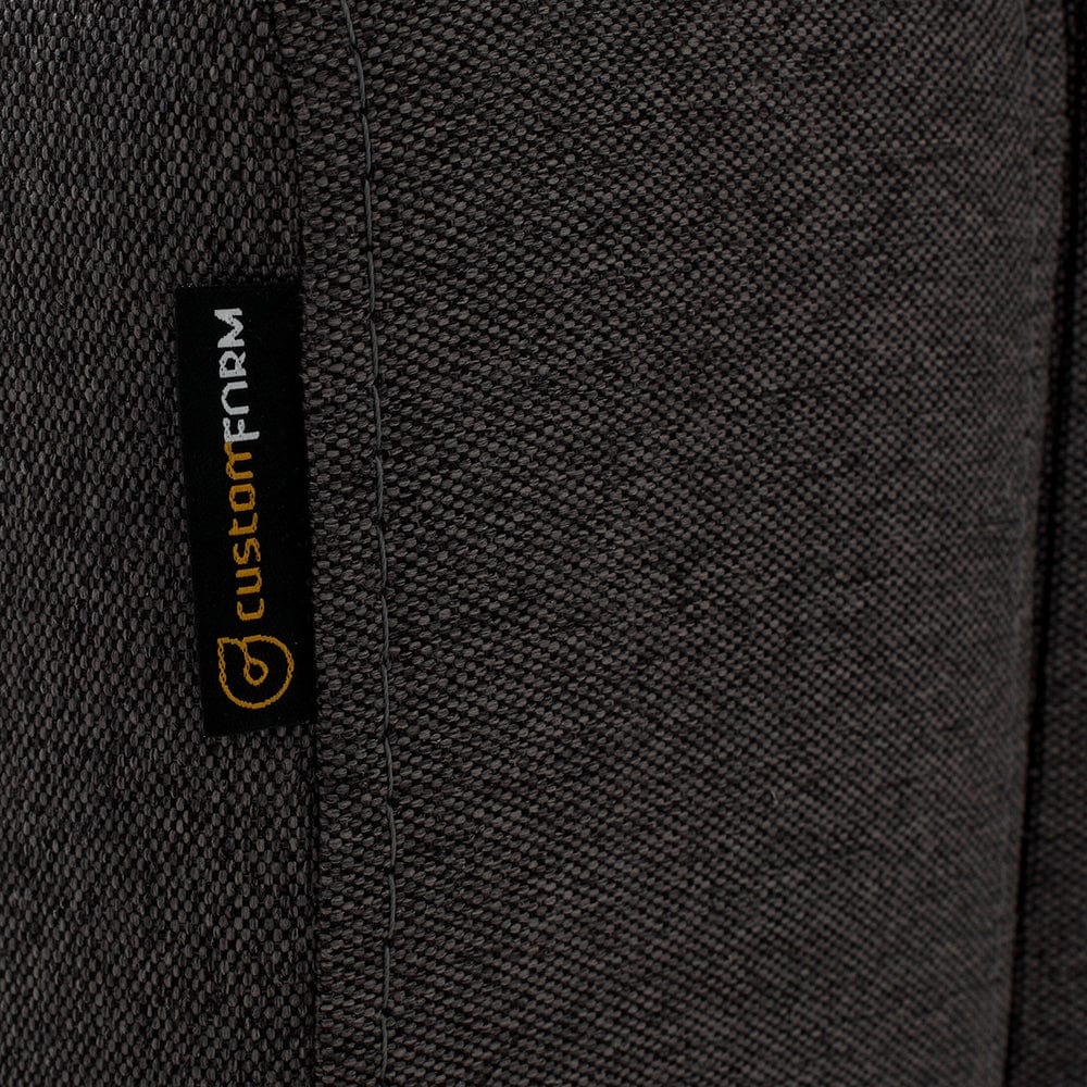 Customform Divano Angolare a destro, 3 posti, in tessuto Scandic Small Antracite