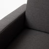 Customform Divano Angolare a sinistro, 3 posti, in tessuto Scandic Small Antracite
