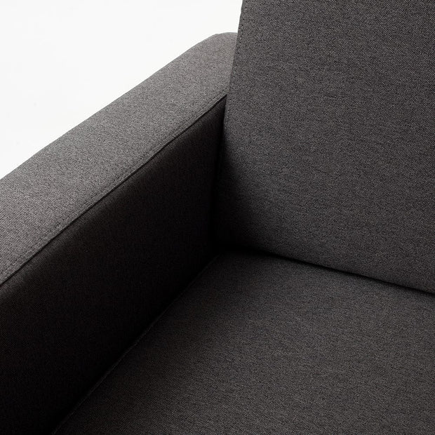 Customform Divano Angolare a sinistro, 3 posti, in tessuto Scandic Small Antracite