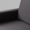 Customform Divano Angolare a sinistro, 4 posti, in tessuto Scandic Large Antracite