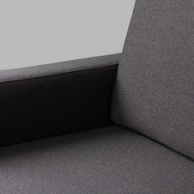 Customform Divano Angolare a sinistro, 4 posti, in tessuto Scandic Large Antracite