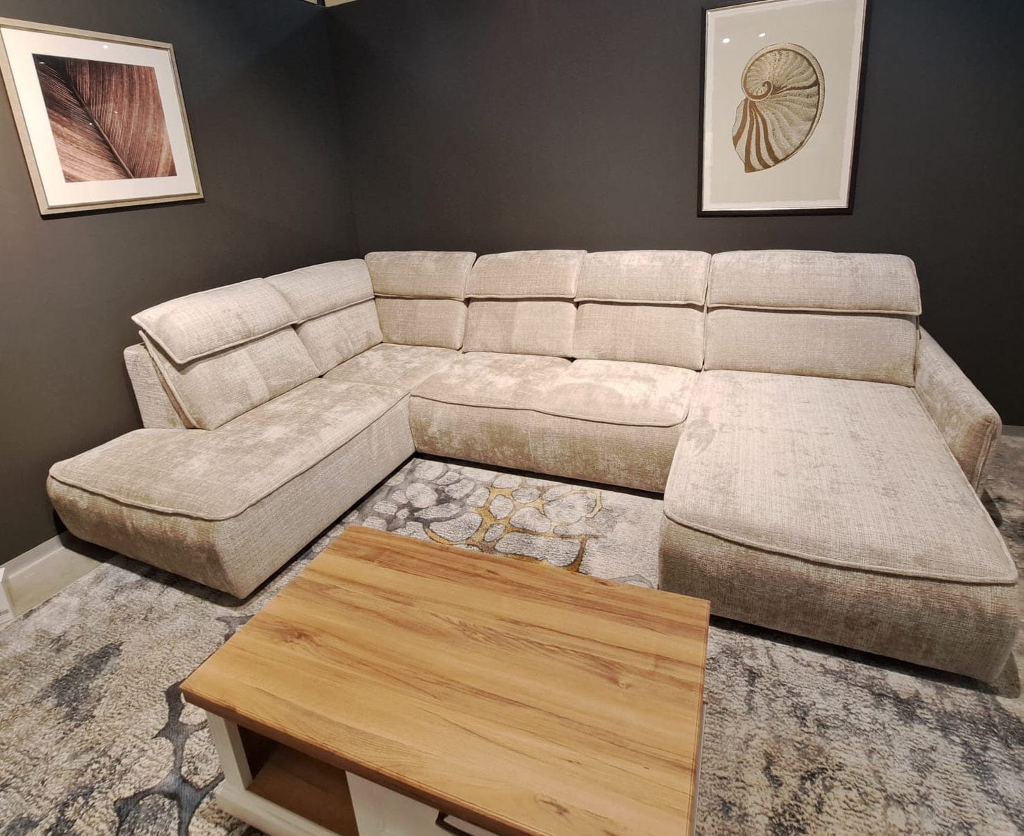 Wersal Divano Angolare a sinistro 6 posti Magus XL Beige