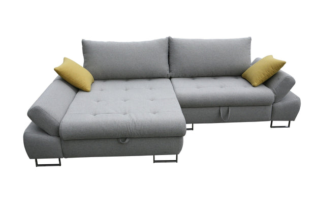 Divano Angolare Letto a sinistro 3 posti Greice Grigio