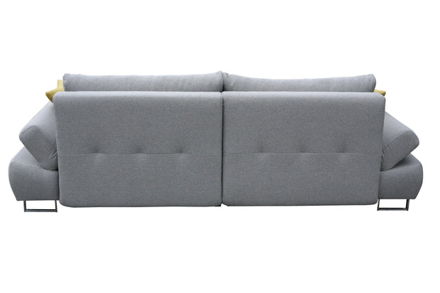 Divano Angolare Letto a sinistro 3 posti Greice Grigio (3)