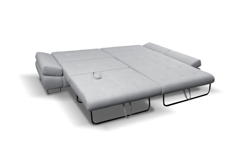 Divano Angolare Letto a sinistro 3 posti Greice Grigio (5)