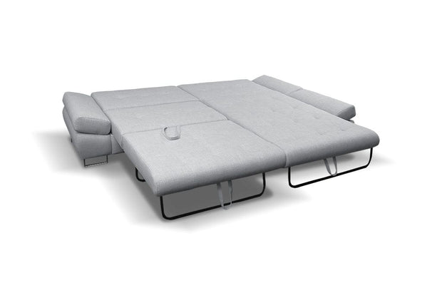 Divano Angolare Letto a sinistro 3 posti Greice Grigio (5)