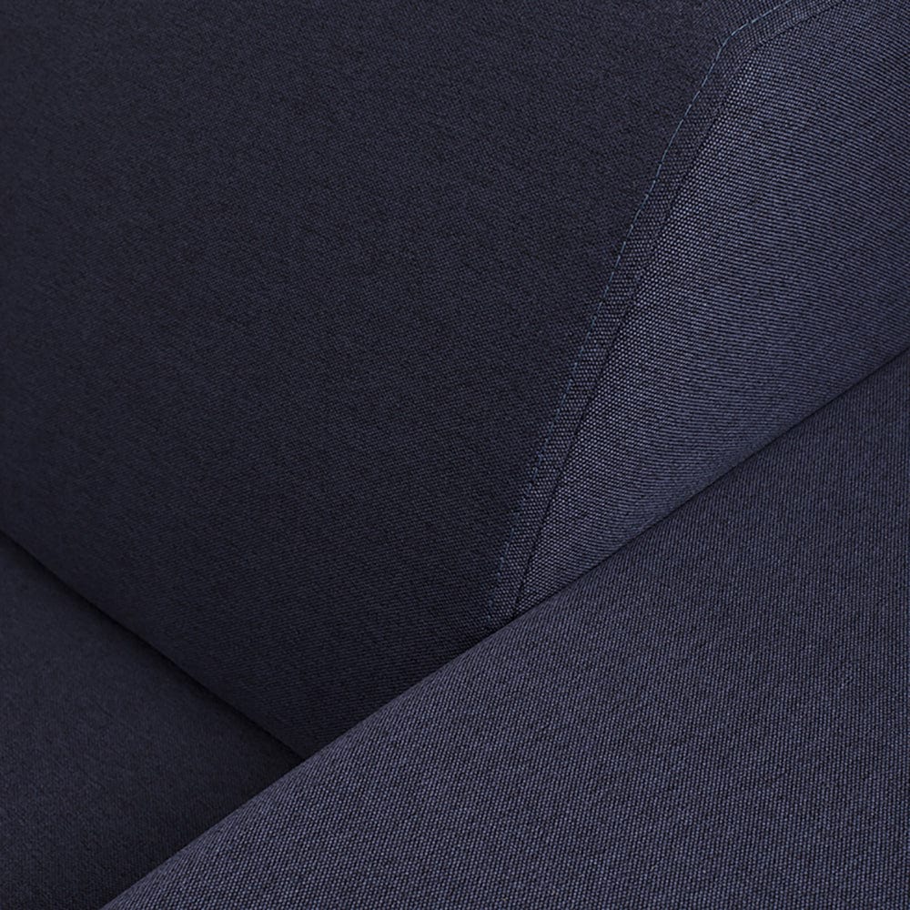 Customform Divano Angolare Letto a sinistro, 3 posti, in tessuto Atlantica Blu
