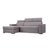 Customform Divano Angolare Letto a sinistro, 3 posti, in tessuto Atlantica Grigio