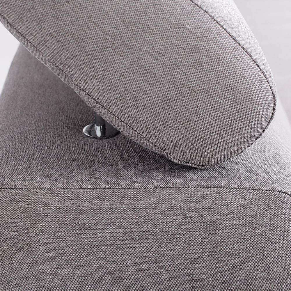 Customform Divano Angolare Letto a sinistro, 3 posti, in tessuto Atlantica Grigio