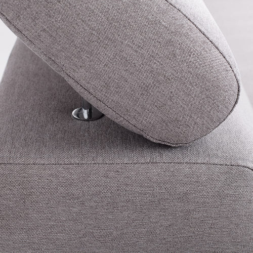 Customform Divano Angolare Letto a sinistro, 3 posti, in tessuto Atlantica Grigio