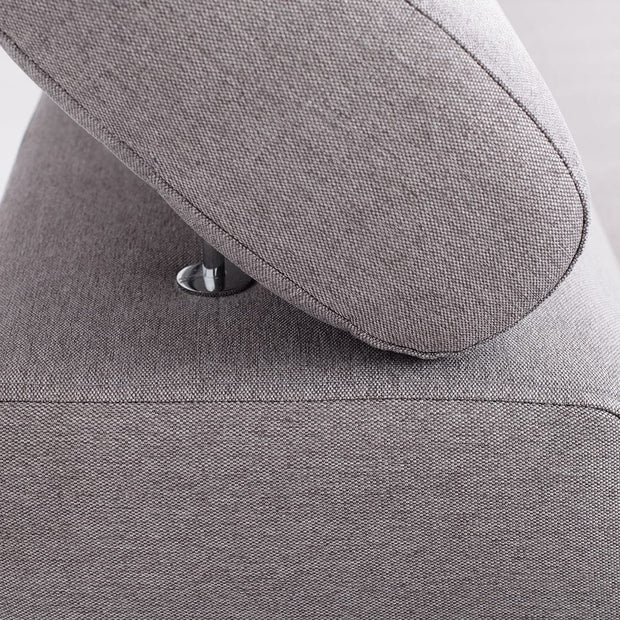 Customform Divano Angolare Letto a sinistro, 3 posti, in tessuto Atlantica Grigio