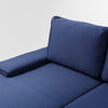 Customform Divano Angolare Letto a sinistro, 3 posti, in tessuto Flopp Blu