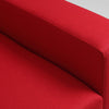 Customform Divano Angolare Letto a sinistro, 3 posti, in tessuto Lozier Rosso