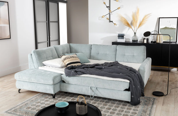 Divano Angolare Letto a sinistro 4 posti Navis L Grigio (8)