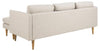 Actona Divano Angolare universale 3 posti, in tessuto Milly Beige