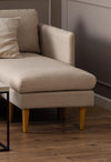 Actona Divano Angolare universale 3 posti, in tessuto Milly Beige