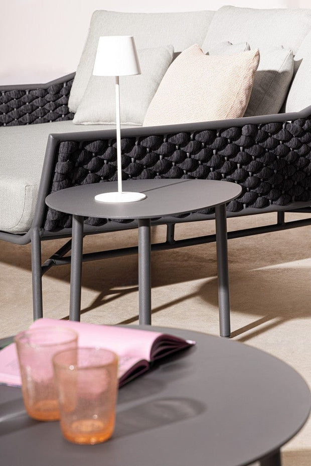 Bizzotto Divano da giardino 2 posti Everly Antracite