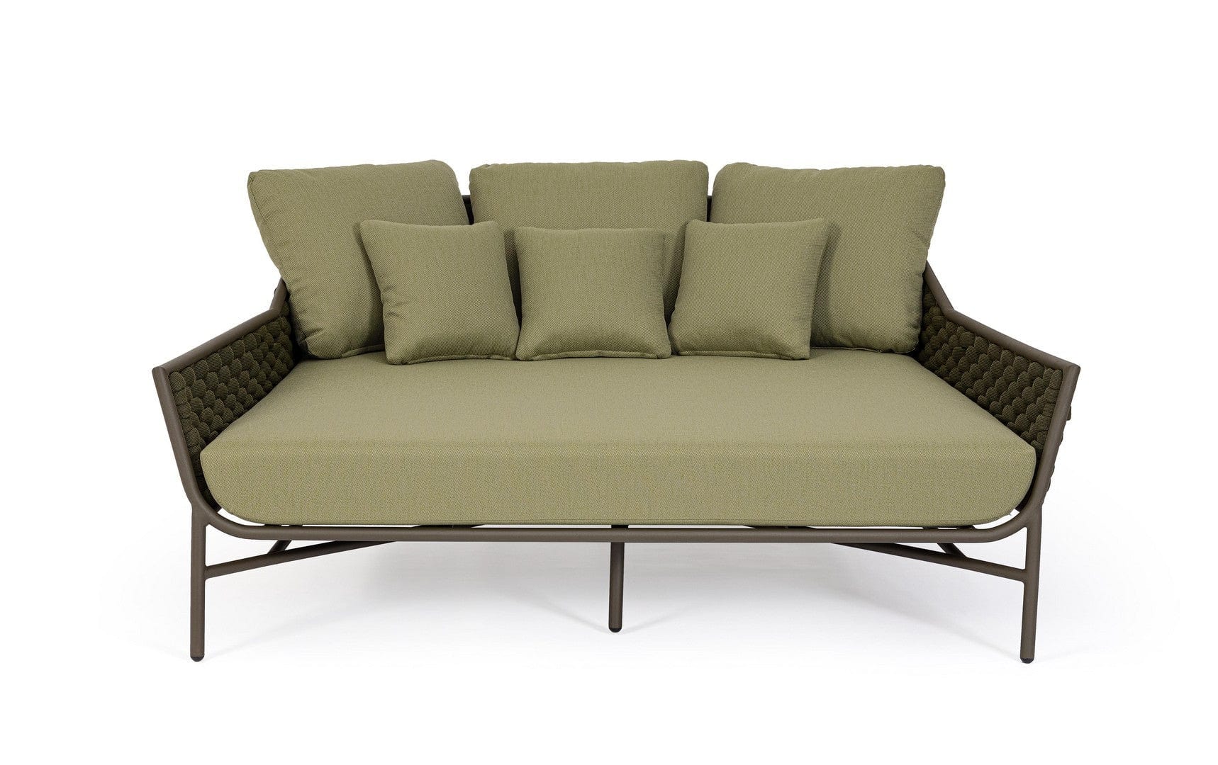 Bizzotto Divano da giardino 2 posti Everly Verde