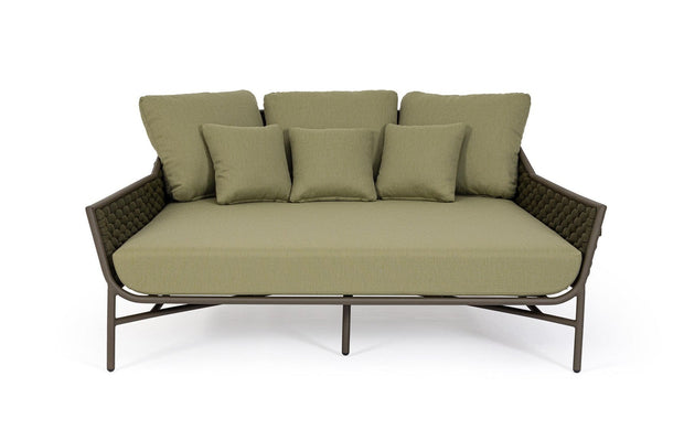 Bizzotto Divano da giardino 2 posti Everly Verde