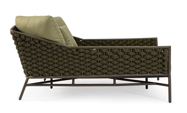 Bizzotto Divano da giardino 2 posti Everly Verde